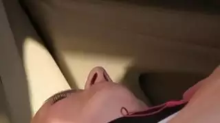 Fake taxi driver bangs blonde pov in public place