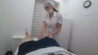 Real nurse sucked dick after massage