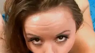 Babe acquires her wicked mouth full of man protein