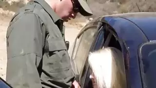 Blonde Babe Gets Fucked At The Border Crossing